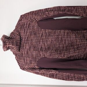 Nike Burgundy and Pink Textured Pullover